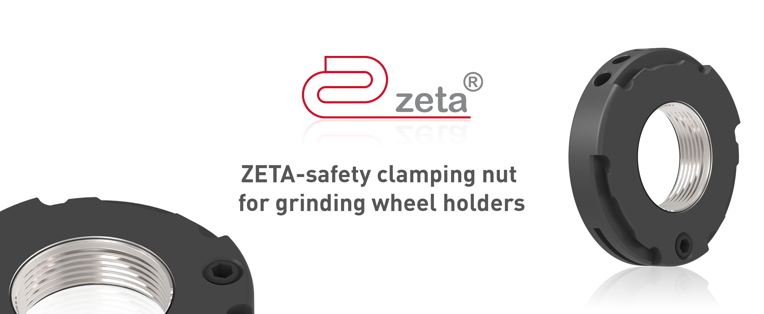 ZETA-safety clamping nut for grinding wheel holders