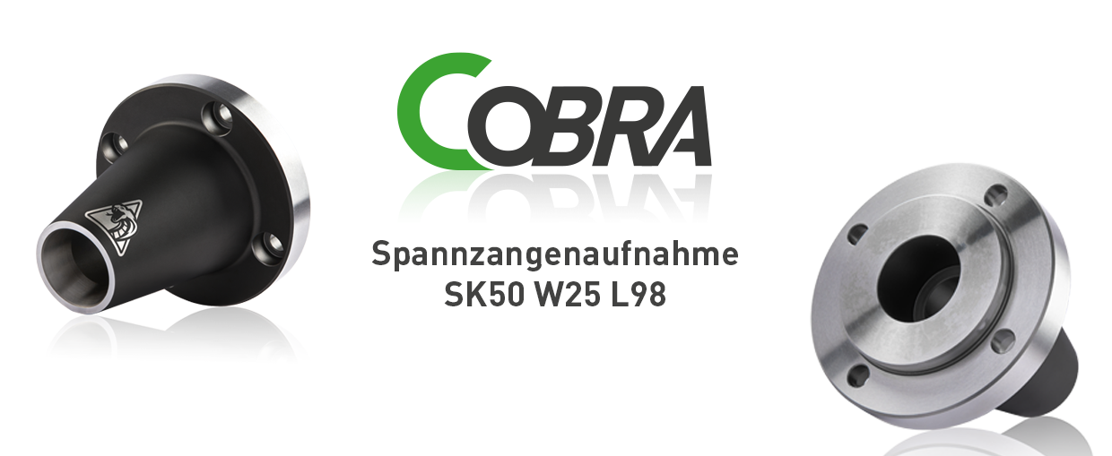 COBRA Spannzangenaufnahme SK50 W25 L98