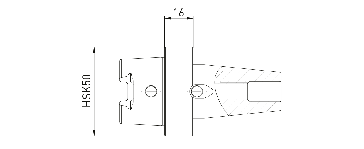 Adapter HSK50 auf Strausak Fleximat
