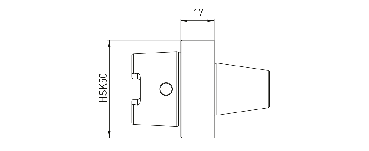 Adapter HSK50 auf ANCA Kegel ø30